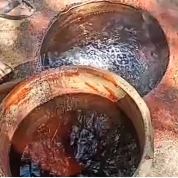 Rare Handmade Batik Tapestry Table Linens Lg Tablecloth 54"x86" Napkins 22"x22" - Picture 10 of 13